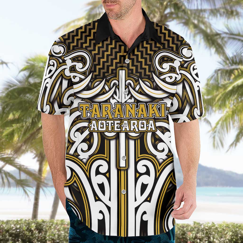 Custom Aotearoa Taranaki Hawaiian Shirt Maori Tribal Pattern Mix Poutama LT05 - Polynesian Pride