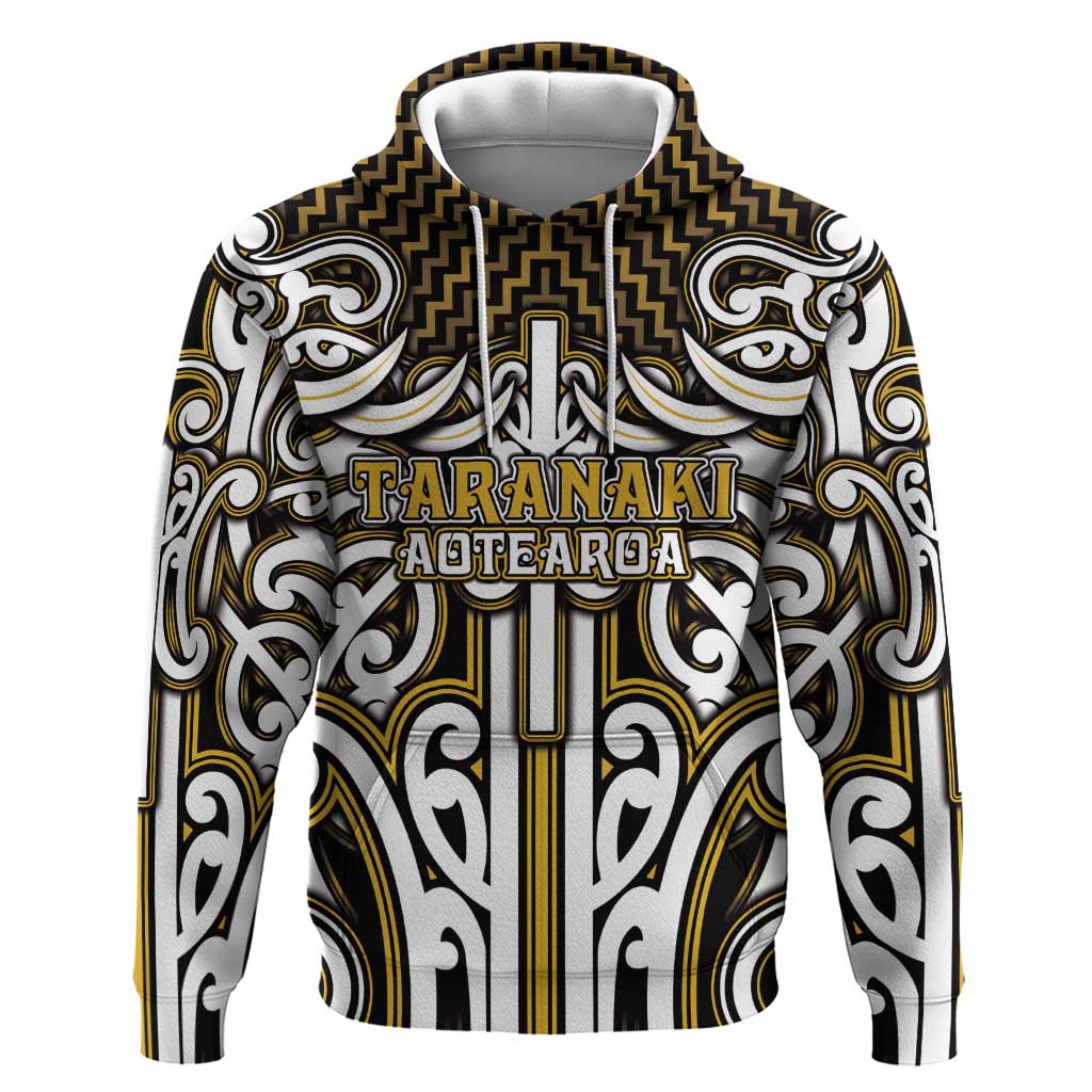 Custom Aotearoa Taranaki Hoodie Maori Tribal Pattern Mix Poutama LT05 Pullover Hoodie Yellow - Polynesian Pride
