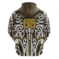 Custom Aotearoa Taranaki Hoodie Maori Tribal Pattern Mix Poutama LT05 - Polynesian Pride