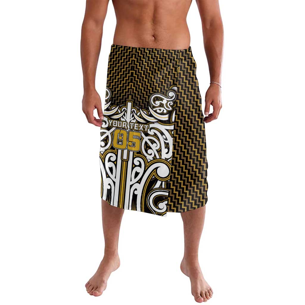 Custom Aotearoa Taranaki Lavalava Maori Tribal Pattern Mix Poutama LT05 Yellow - Polynesian Pride