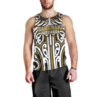 Custom Aotearoa Taranaki Men Tank Top Maori Tribal Pattern Mix Poutama LT05 - Polynesian Pride