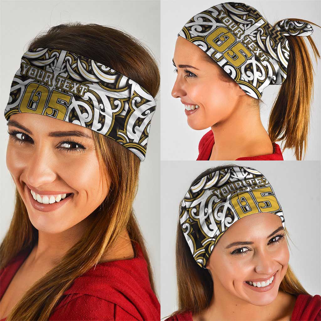 Custom Aotearoa Taranaki Neck Gaiter Maori Tribal Pattern Mix Poutama LT05 - Polynesian Pride