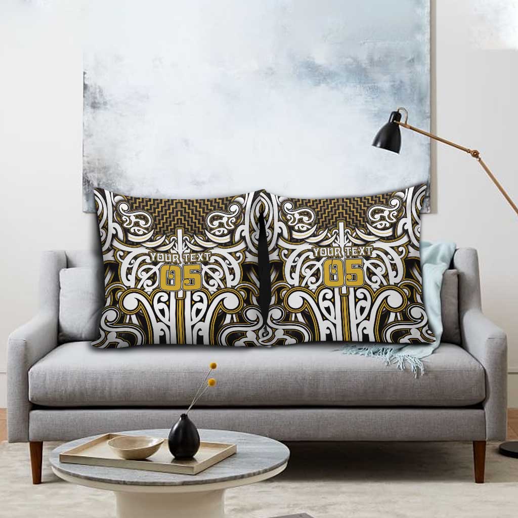 Custom Aotearoa Taranaki Pillow Cover Maori Tribal Pattern Mix Poutama LT05 - Polynesian Pride