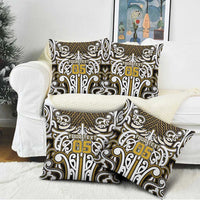 Custom Aotearoa Taranaki Pillow Cover Maori Tribal Pattern Mix Poutama LT05 - Polynesian Pride