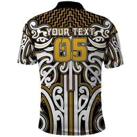 Custom Aotearoa Taranaki Polo Shirt Maori Tribal Pattern Mix Poutama LT05 - Polynesian Pride