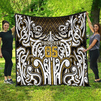 Custom Aotearoa Taranaki Quilt Maori Tribal Pattern Mix Poutama LT05 - Polynesian Pride