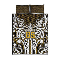 Custom Aotearoa Taranaki Quilt Bed Set Maori Tribal Pattern Mix Poutama LT05 - Polynesian Pride