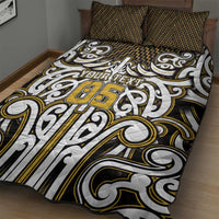 Custom Aotearoa Taranaki Quilt Bed Set Maori Tribal Pattern Mix Poutama LT05 - Polynesian Pride