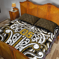 Custom Aotearoa Taranaki Quilt Bed Set Maori Tribal Pattern Mix Poutama LT05 - Polynesian Pride