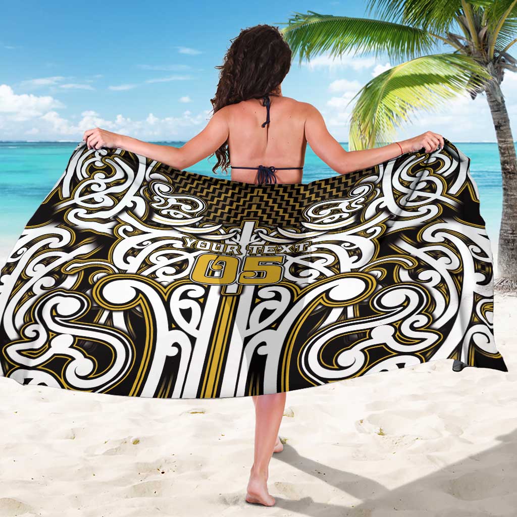 Custom Aotearoa Taranaki Sarong Maori Tribal Pattern Mix Poutama LT05 - Polynesian Pride