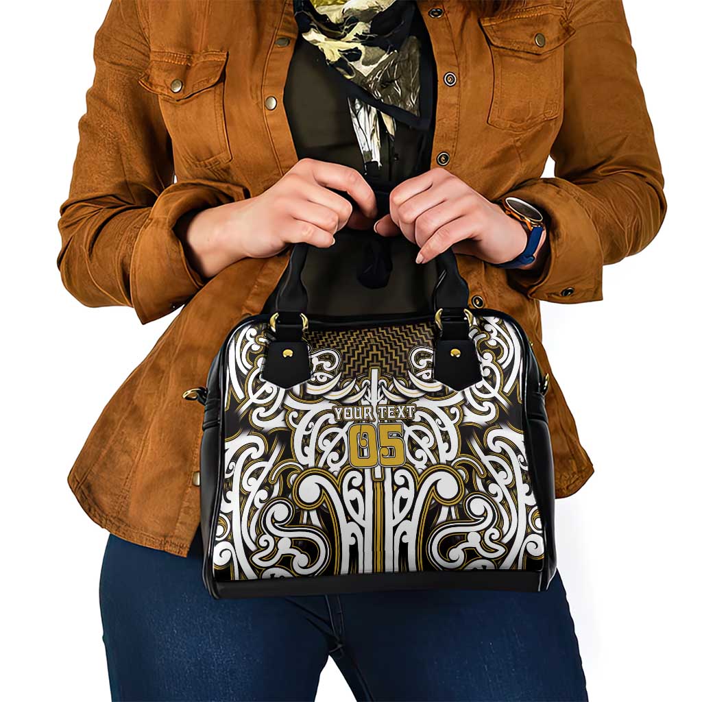 Custom Aotearoa Taranaki Shoulder Handbag Maori Tribal Pattern Mix Poutama LT05 - Polynesian Pride
