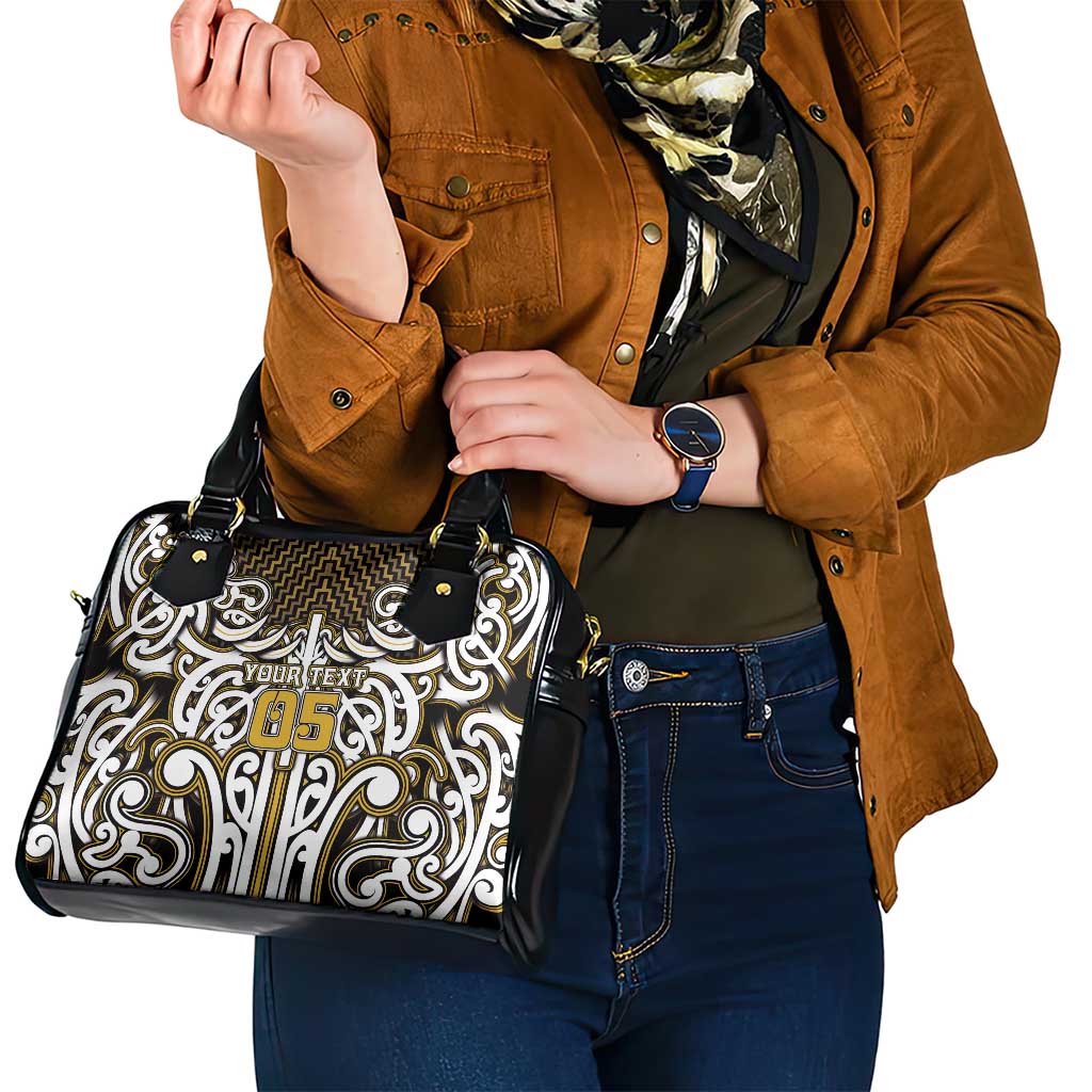 Custom Aotearoa Taranaki Shoulder Handbag Maori Tribal Pattern Mix Poutama LT05 - Polynesian Pride