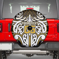 Custom Aotearoa Taranaki Spare Tire Cover Maori Tribal Pattern Mix Poutama LT05 - Polynesian Pride