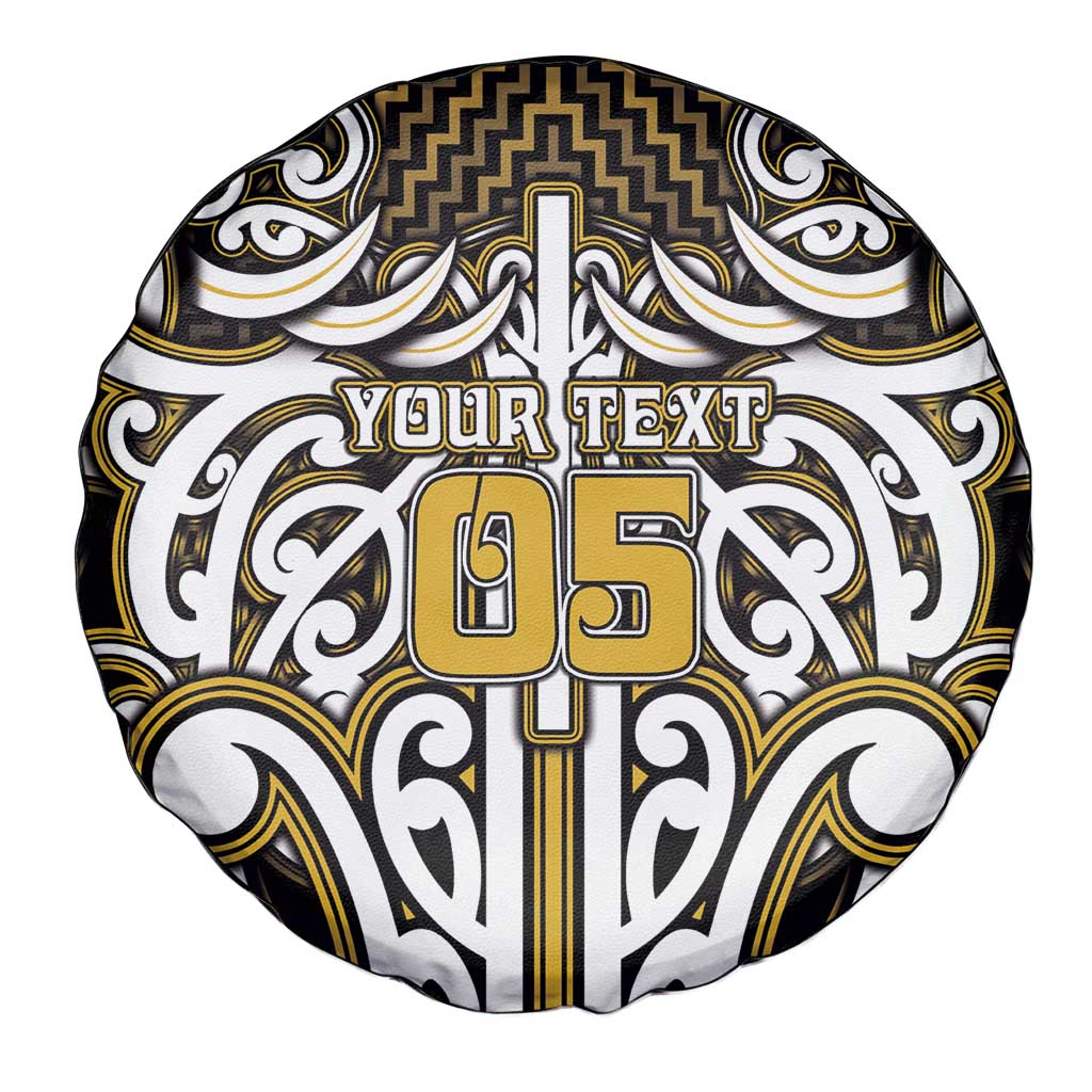 Custom Aotearoa Taranaki Spare Tire Cover Maori Tribal Pattern Mix Poutama LT05 - Polynesian Pride