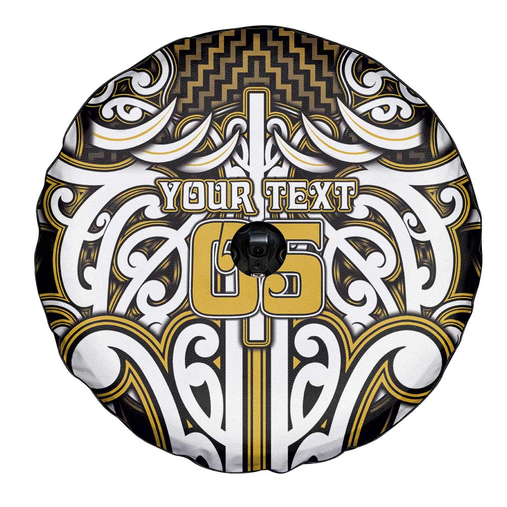 Custom Aotearoa Taranaki Spare Tire Cover Maori Tribal Pattern Mix Poutama LT05 - Polynesian Pride
