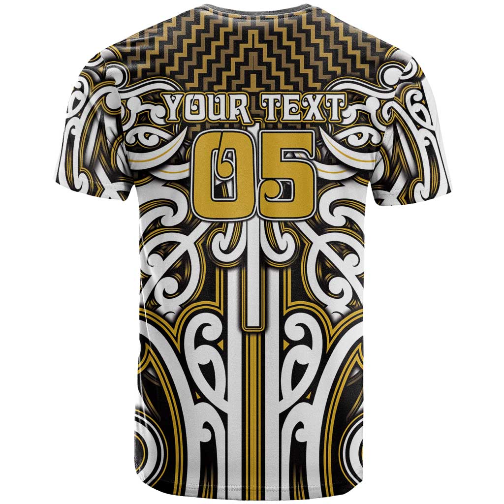 Custom Aotearoa Taranaki T Shirt Maori Tribal Pattern Mix Poutama LT05 - Polynesian Pride