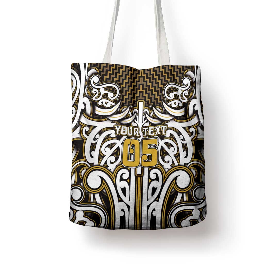Custom Aotearoa Taranaki Tote Bag Maori Tribal Pattern Mix Poutama LT05 - Polynesian Pride