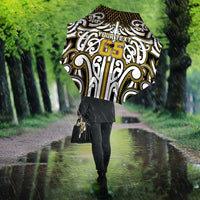 Custom Aotearoa Taranaki Umbrella Maori Tribal Pattern Mix Poutama LT05 - Polynesian Pride