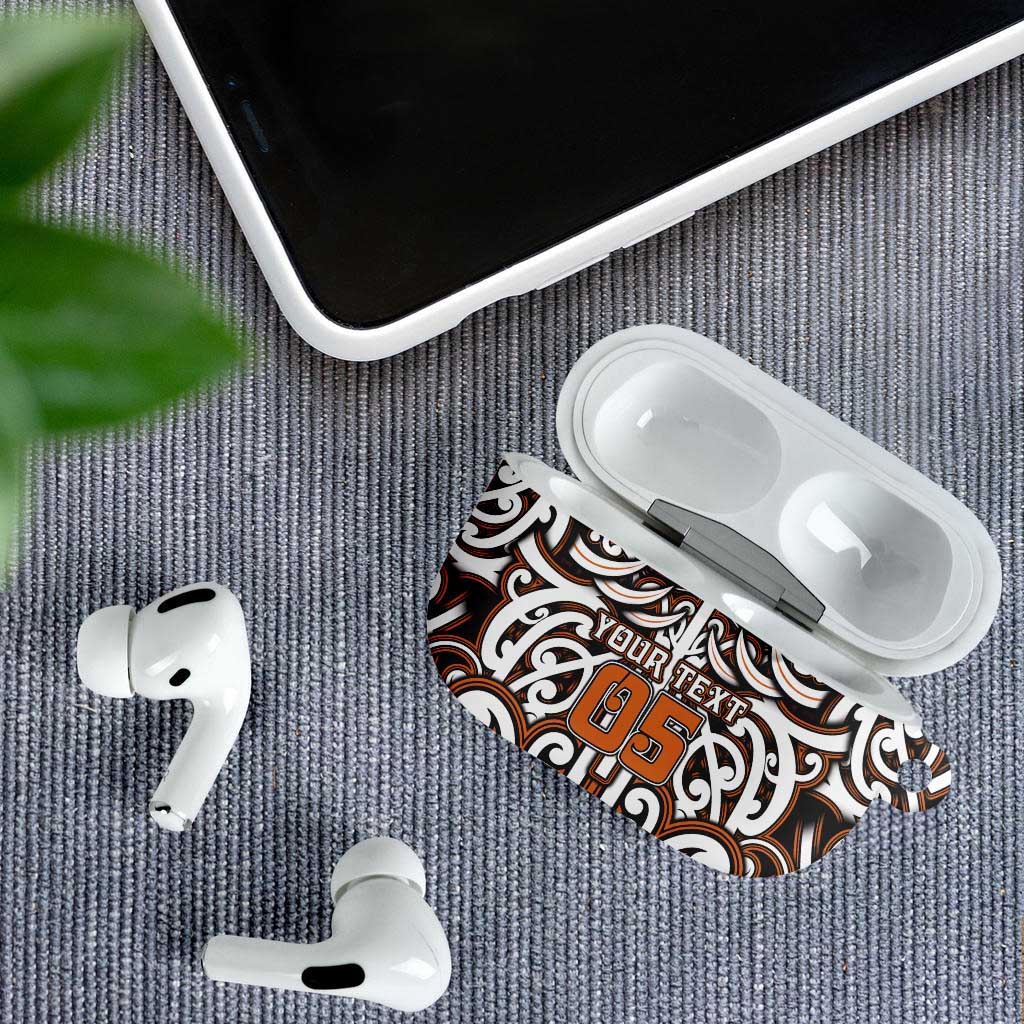 Custom Aotearoa Waikato AirPods Case Maori Tribal Pattern Mix Poutama LT05 - Polynesian Pride