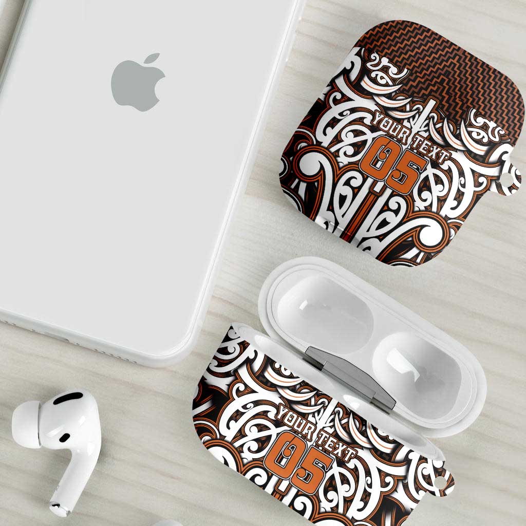 Custom Aotearoa Waikato AirPods Case Maori Tribal Pattern Mix Poutama LT05 - Polynesian Pride