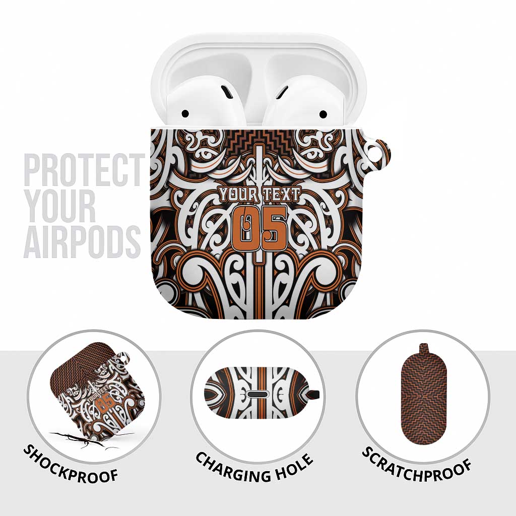 Custom Aotearoa Waikato AirPods Case Maori Tribal Pattern Mix Poutama LT05 - Polynesian Pride