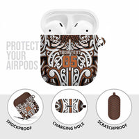 Custom Aotearoa Waikato AirPods Case Maori Tribal Pattern Mix Poutama LT05 - Polynesian Pride