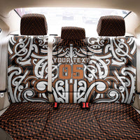 Custom Aotearoa Waikato Back Car Seat Cover Maori Tribal Pattern Mix Poutama LT05 - Polynesian Pride