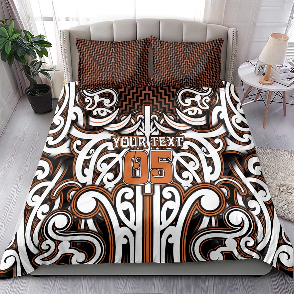Custom Aotearoa Waikato Bedding Set Maori Tribal Pattern Mix Poutama LT05 - Polynesian Pride