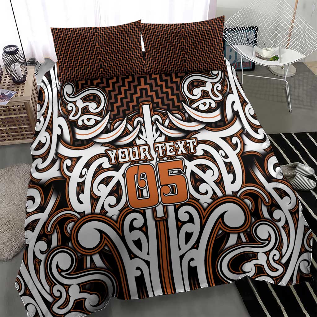 Custom Aotearoa Waikato Bedding Set Maori Tribal Pattern Mix Poutama LT05 - Polynesian Pride