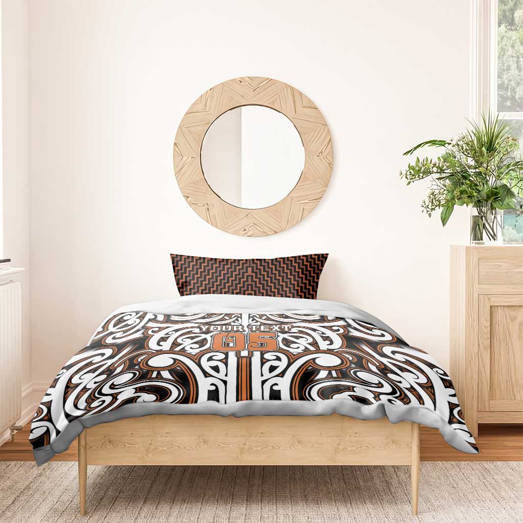 Custom Aotearoa Waikato Bedding Set Maori Tribal Pattern Mix Poutama LT05 - Polynesian Pride
