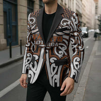 Custom Aotearoa Waikato Blazer Maori Tribal Pattern Mix Poutama LT05 - Polynesian Pride