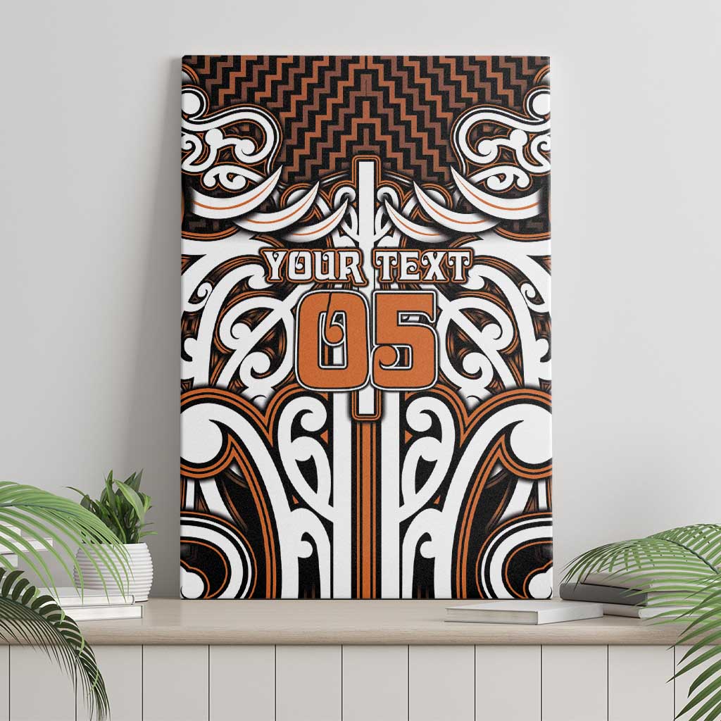 Custom Aotearoa Waikato Canvas Wall Art Maori Tribal Pattern Mix Poutama LT05 - Polynesian Pride