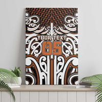 Custom Aotearoa Waikato Canvas Wall Art Maori Tribal Pattern Mix Poutama LT05 - Polynesian Pride