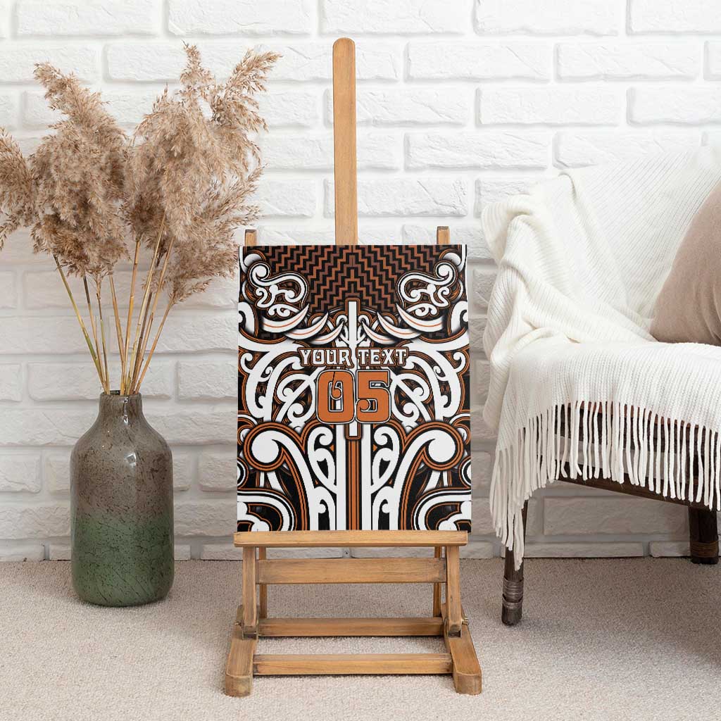 Custom Aotearoa Waikato Canvas Wall Art Maori Tribal Pattern Mix Poutama LT05 - Polynesian Pride