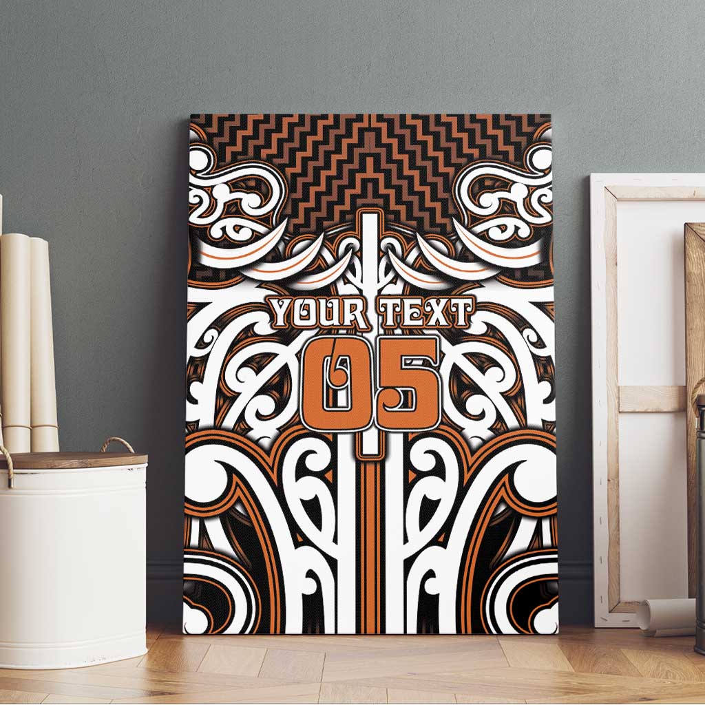 Custom Aotearoa Waikato Canvas Wall Art Maori Tribal Pattern Mix Poutama LT05 - Polynesian Pride