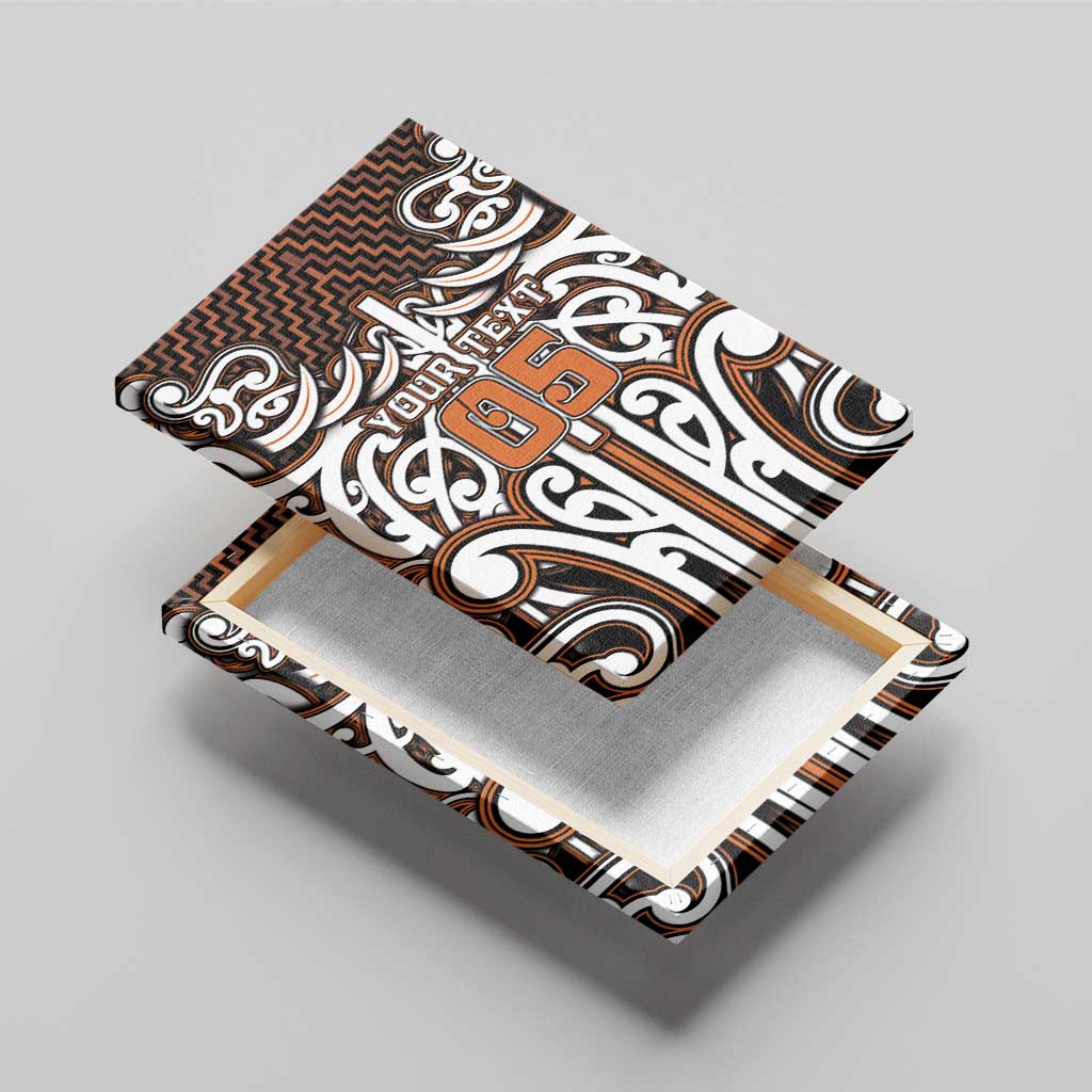 Custom Aotearoa Waikato Canvas Wall Art Maori Tribal Pattern Mix Poutama LT05 - Polynesian Pride