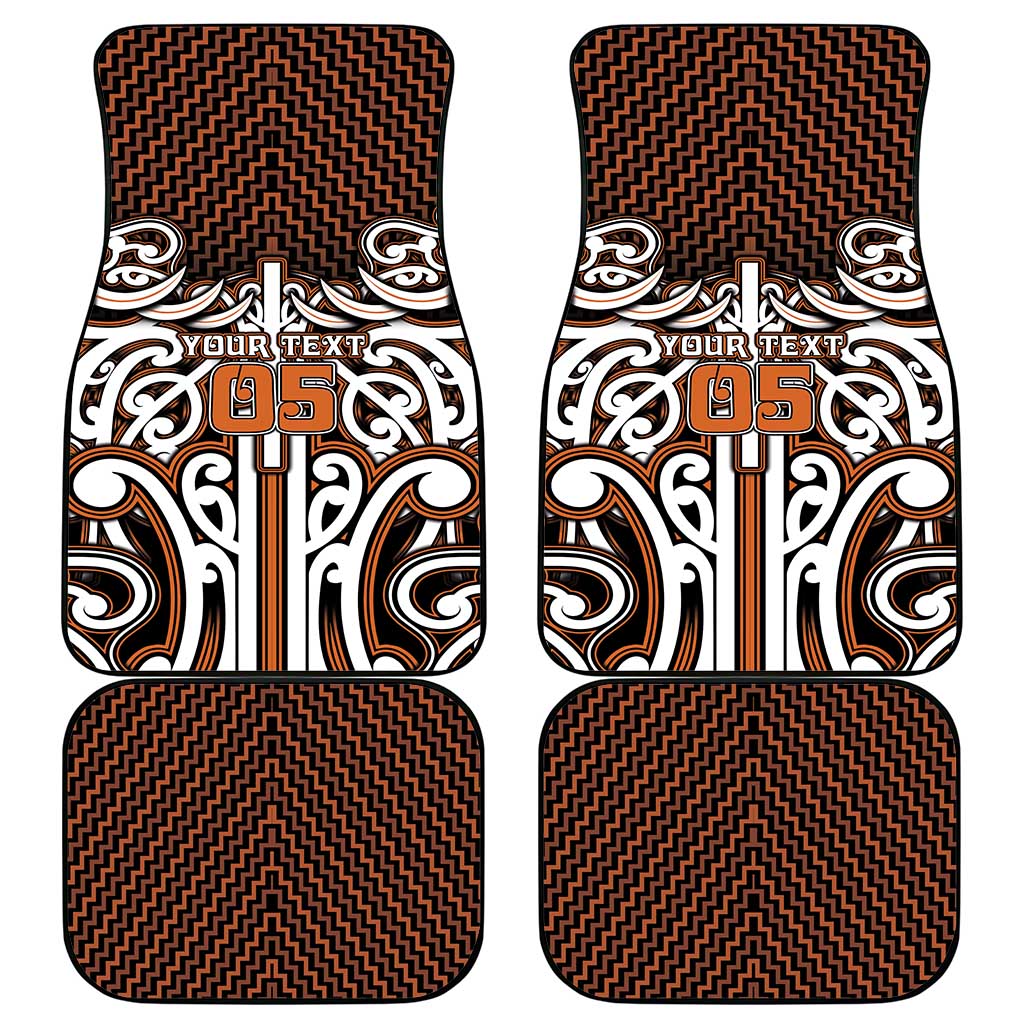 Custom Aotearoa Waikato Car Mats Maori Tribal Pattern Mix Poutama LT05 - Polynesian Pride