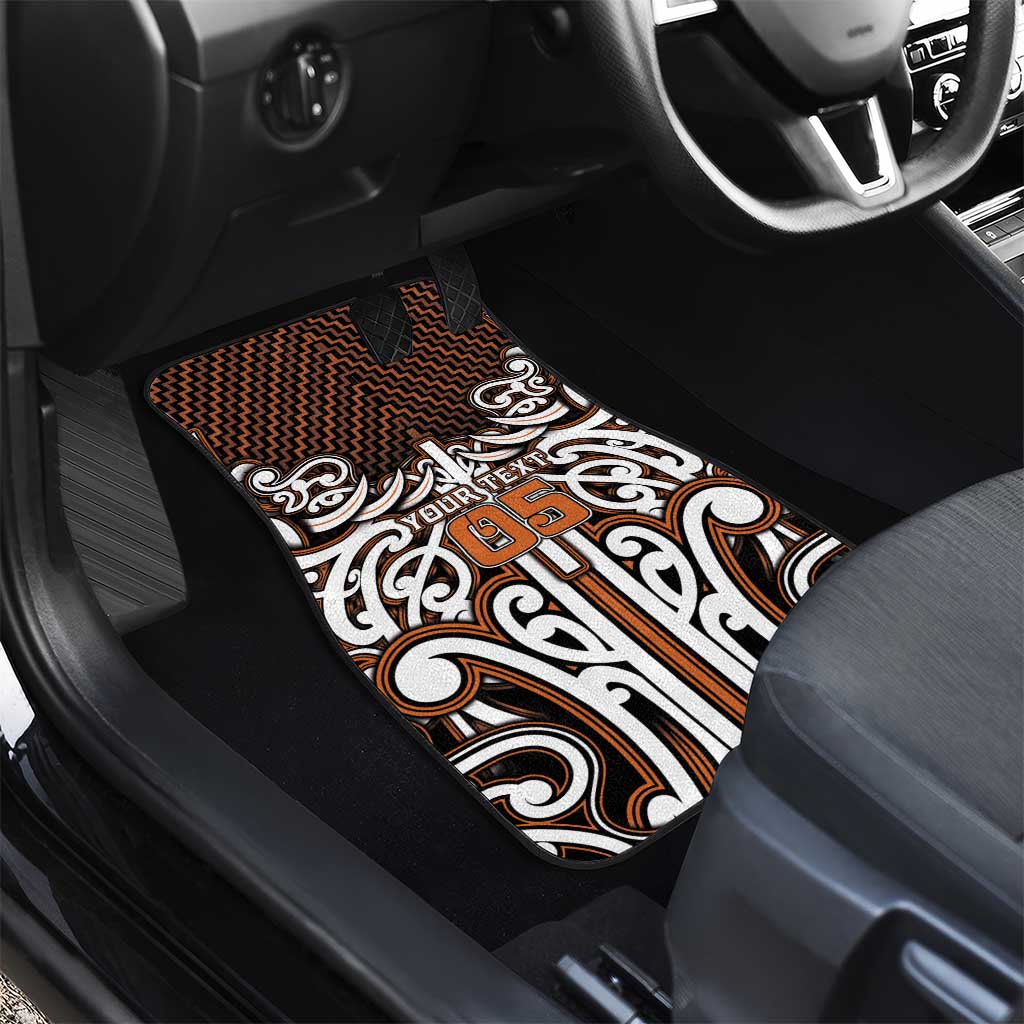 Custom Aotearoa Waikato Car Mats Maori Tribal Pattern Mix Poutama LT05 - Polynesian Pride