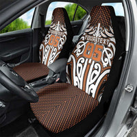 Custom Aotearoa Waikato Car Seat Cover Maori Tribal Pattern Mix Poutama LT05 - Polynesian Pride