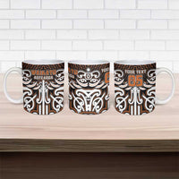 Custom Aotearoa Waikato Ceramic Mug Maori Tribal Pattern Mix Poutama LT05 - Polynesian Pride