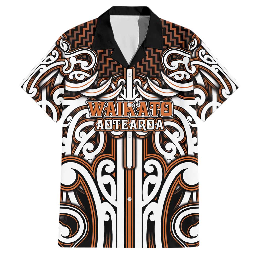 Custom Aotearoa Waikato Family Matching Off The Shoulder Long Sleeve Dress and Hawaiian Shirt Maori Tribal Pattern Mix Poutama