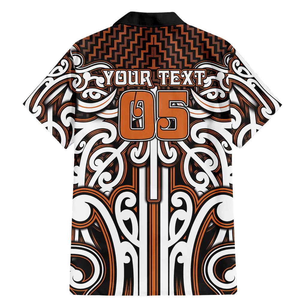 Custom Aotearoa Waikato Family Matching Off Shoulder Short Dress and Hawaiian Shirt Maori Tribal Pattern Mix Poutama