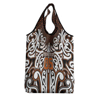 Custom Aotearoa Waikato Grocery Bag Maori Tribal Pattern Mix Poutama LT05 - Polynesian Pride