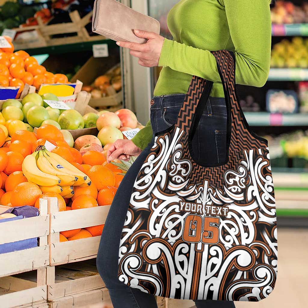Custom Aotearoa Waikato Grocery Bag Maori Tribal Pattern Mix Poutama LT05 - Polynesian Pride