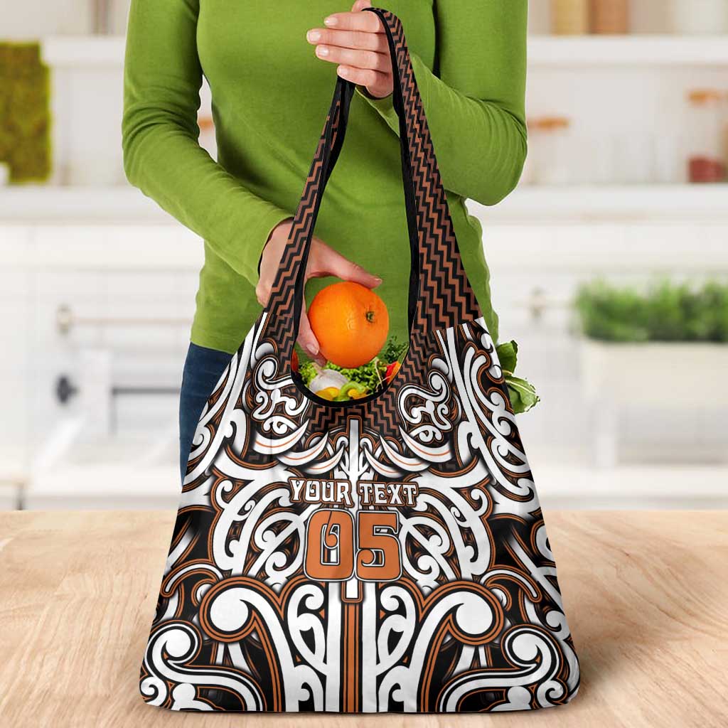 Custom Aotearoa Waikato Grocery Bag Maori Tribal Pattern Mix Poutama LT05 - Polynesian Pride