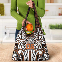 Custom Aotearoa Waikato Grocery Bag Maori Tribal Pattern Mix Poutama LT05 - Polynesian Pride