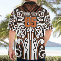 Custom Aotearoa Waikato Hawaiian Shirt Maori Tribal Pattern Mix Poutama LT05 - Polynesian Pride