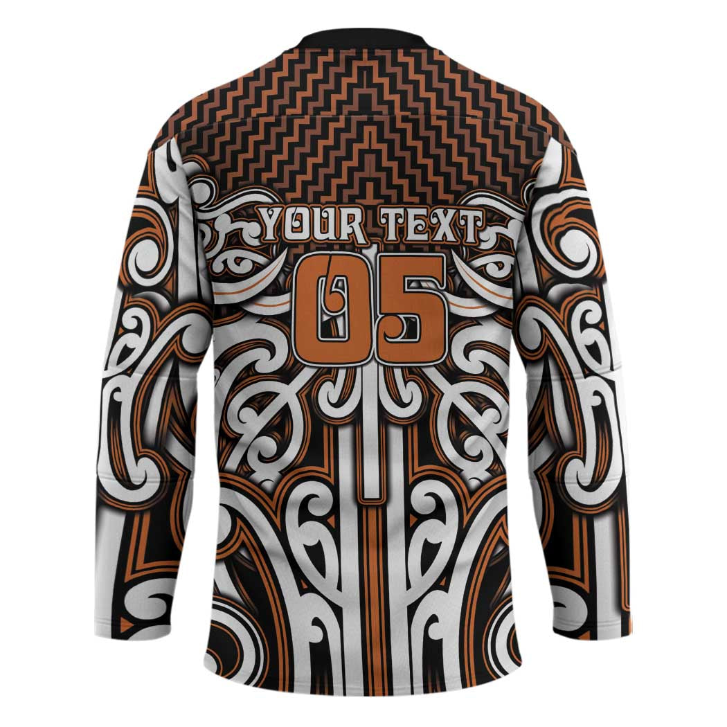 Custom Aotearoa Waikato Hockey Jersey Maori Tribal Pattern Mix Poutama LT05 - Polynesian Pride