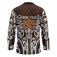 Custom Aotearoa Waikato Hockey Jersey Maori Tribal Pattern Mix Poutama LT05 - Polynesian Pride