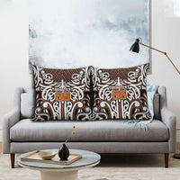 Custom Aotearoa Waikato Pillow Cover Maori Tribal Pattern Mix Poutama LT05 - Polynesian Pride